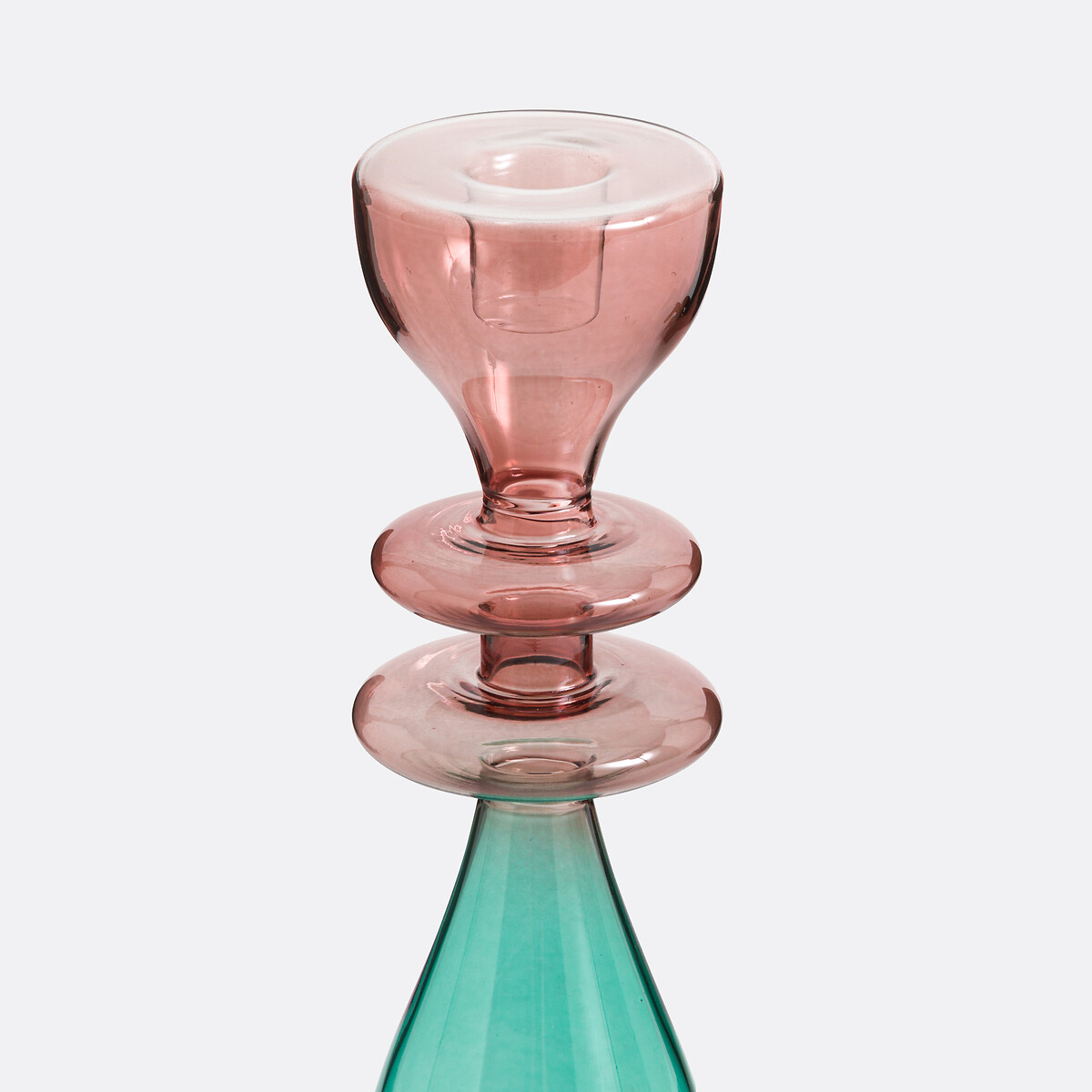 LA REDOUTE INTERIEURS<br>Castiçal de vidro Alt.25,5 cm, Boamia