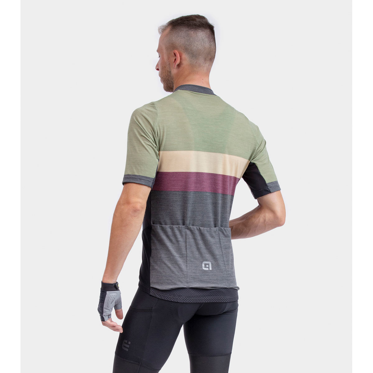 Ale Off-Road Chaos Gravel Fietsshirt Korte Mouwen Groen Heren