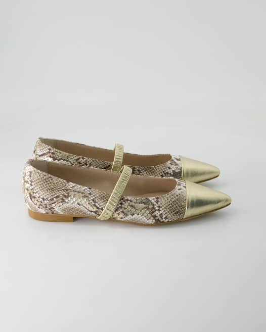 Terry B028 Ballerinas in Gold