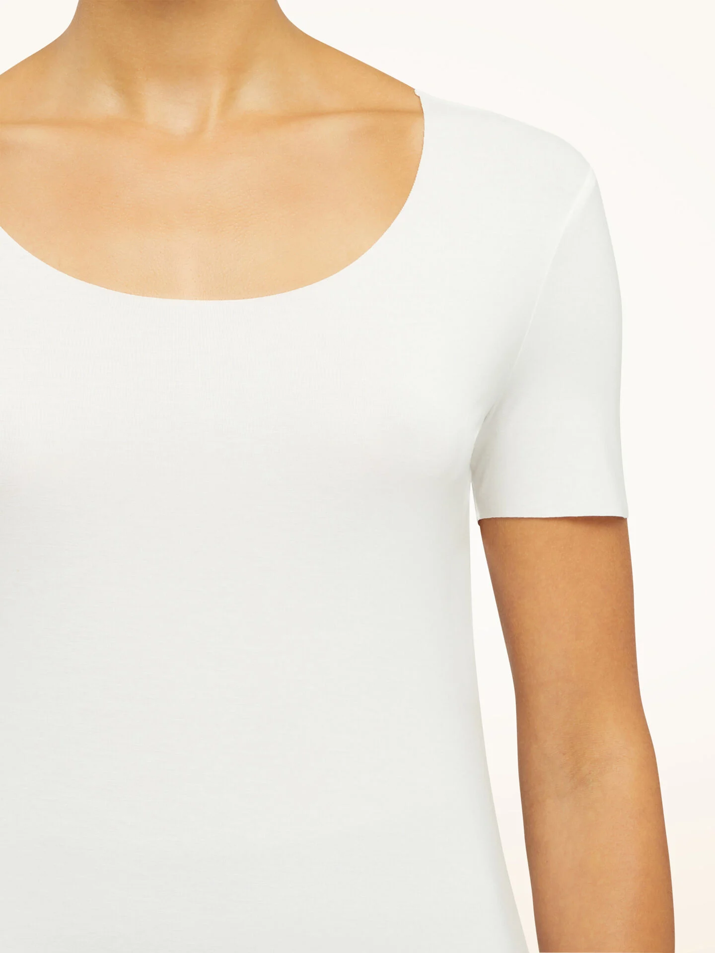 Aurora Pure Shirt - Tee-shirt droit encolure ronde | Blanc