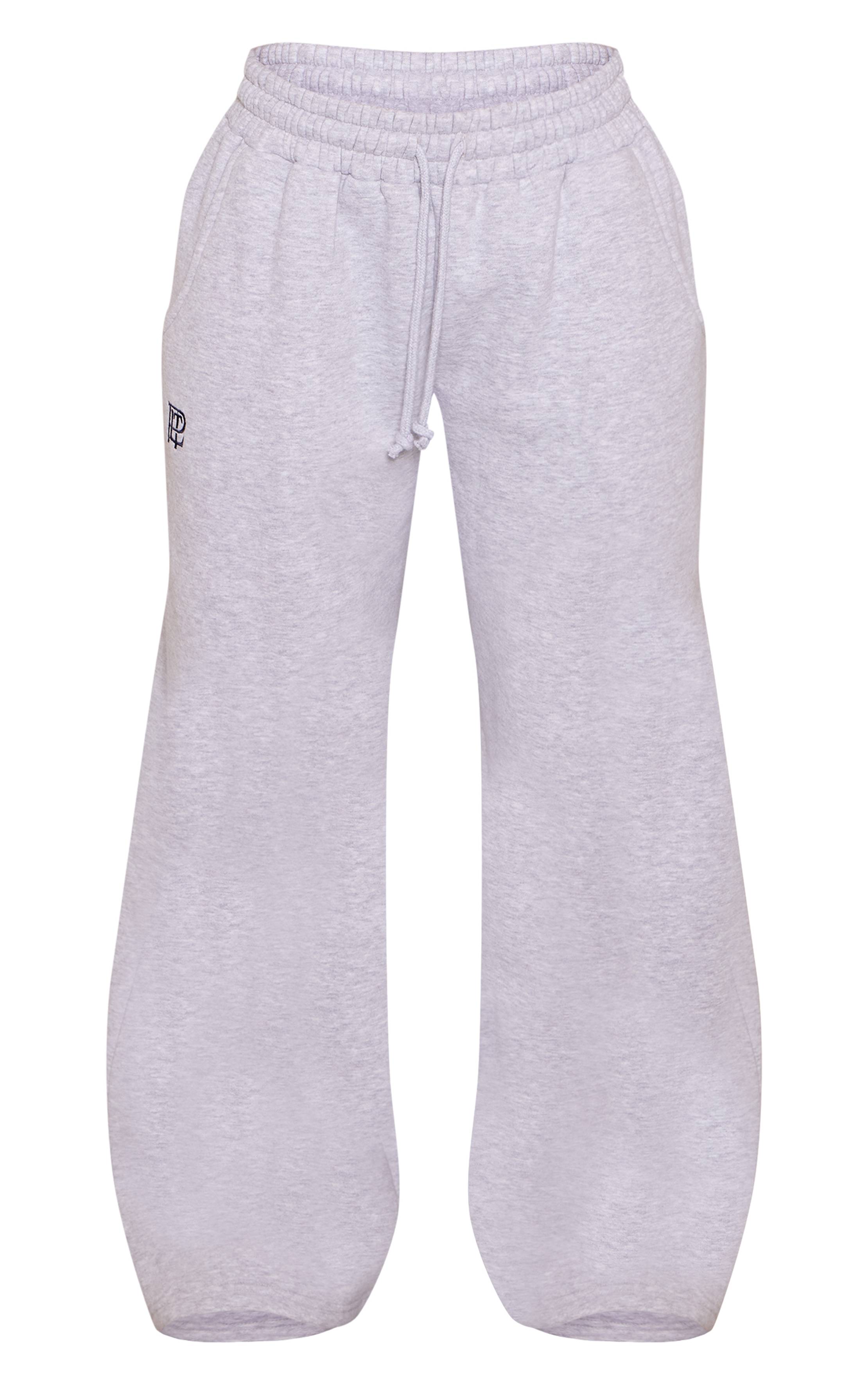 Gris Cendré Jogging Petite PLT À Cordon De Serrage Et Jambes Larges