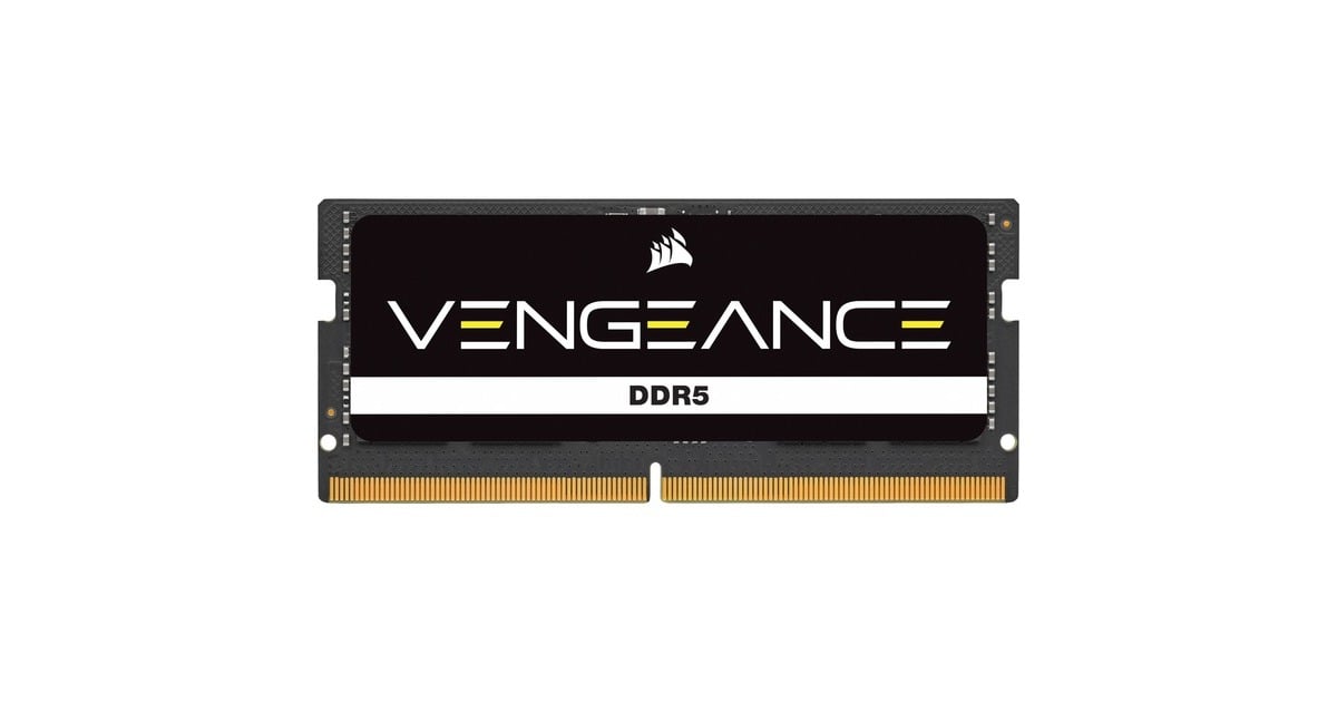 Corsair16 GB DDR5-4800 laptopgeheugen  (Zwart, CMSX16GX5M1A4800C40)