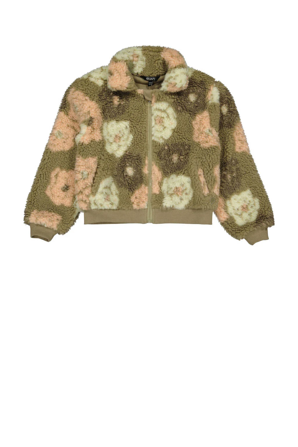 Quapi teddy teddy jas groen