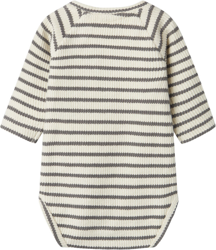 Lil' Atelier NBMTADEO LS BODY LIL Turtledove/pewter