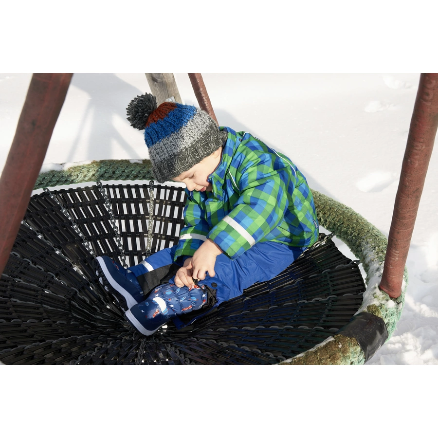 Playshoes Winter-Bootie Weltraum marine