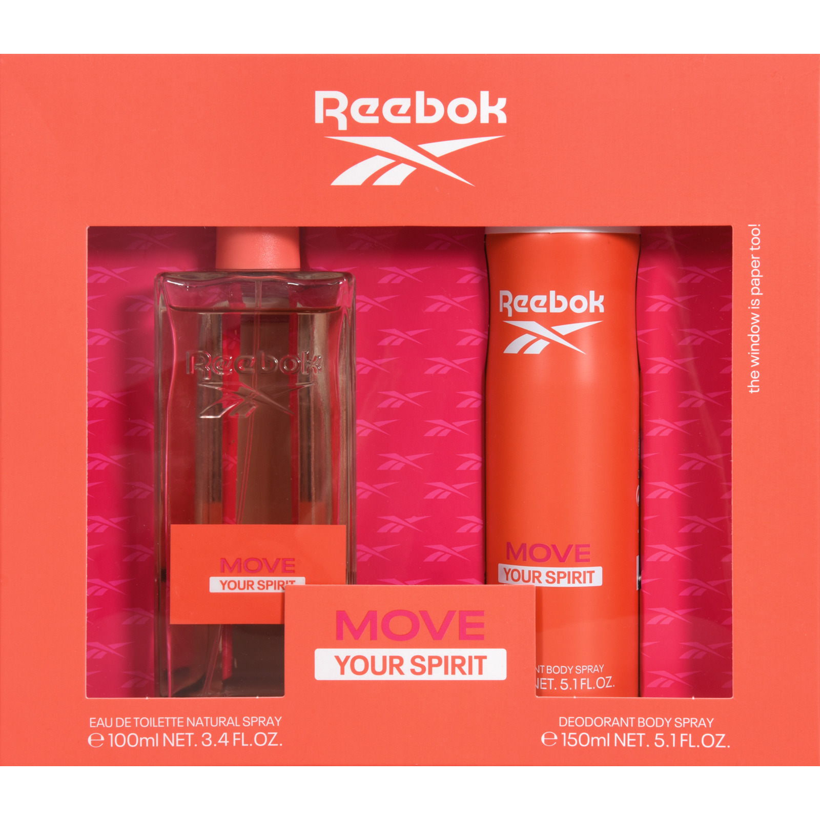 Reebok Move Spirit Eau de Toilette Duftset, 2-teilig