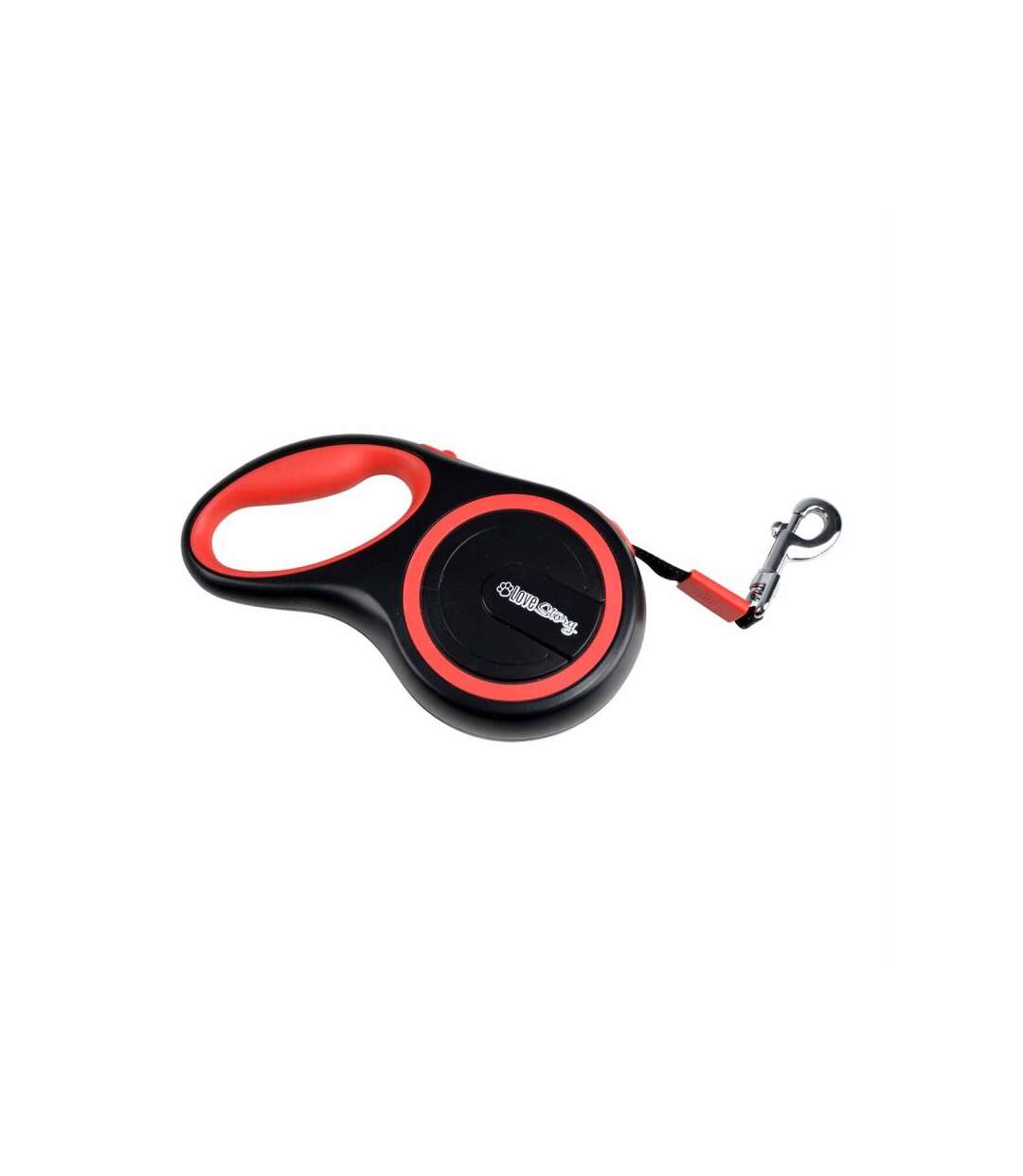 Paris Prix - Laisse Rétractable Chien résistante 17cm Rouge