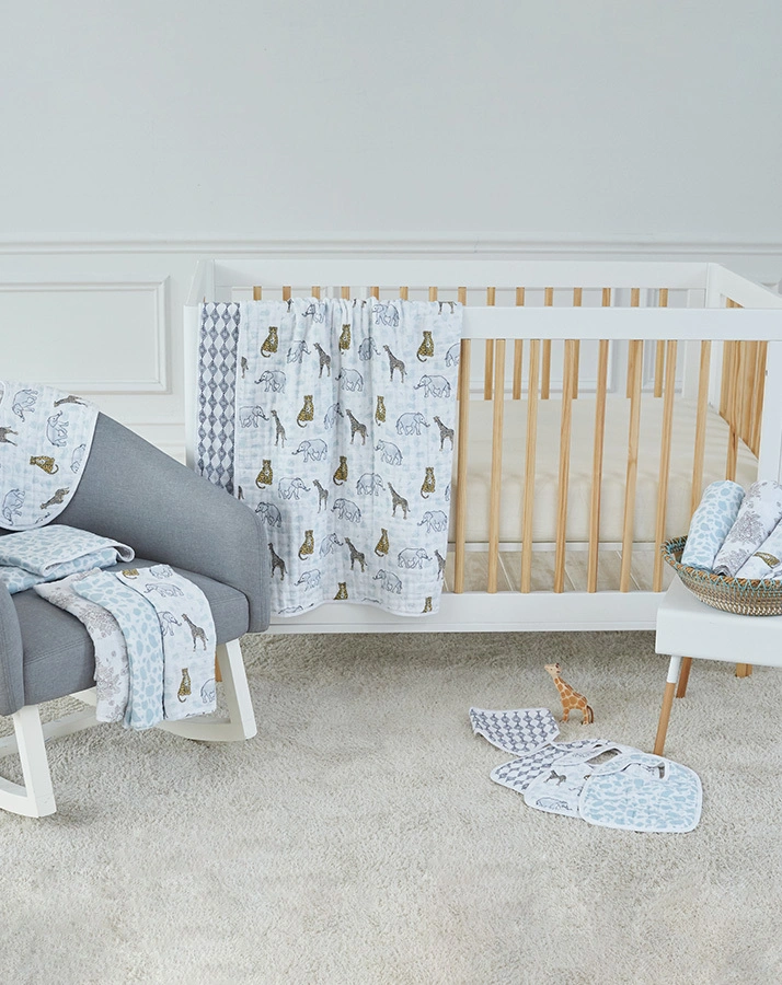 Schmusedecke DREAM BLANKET – JUNGLE (120x120) in weiß
