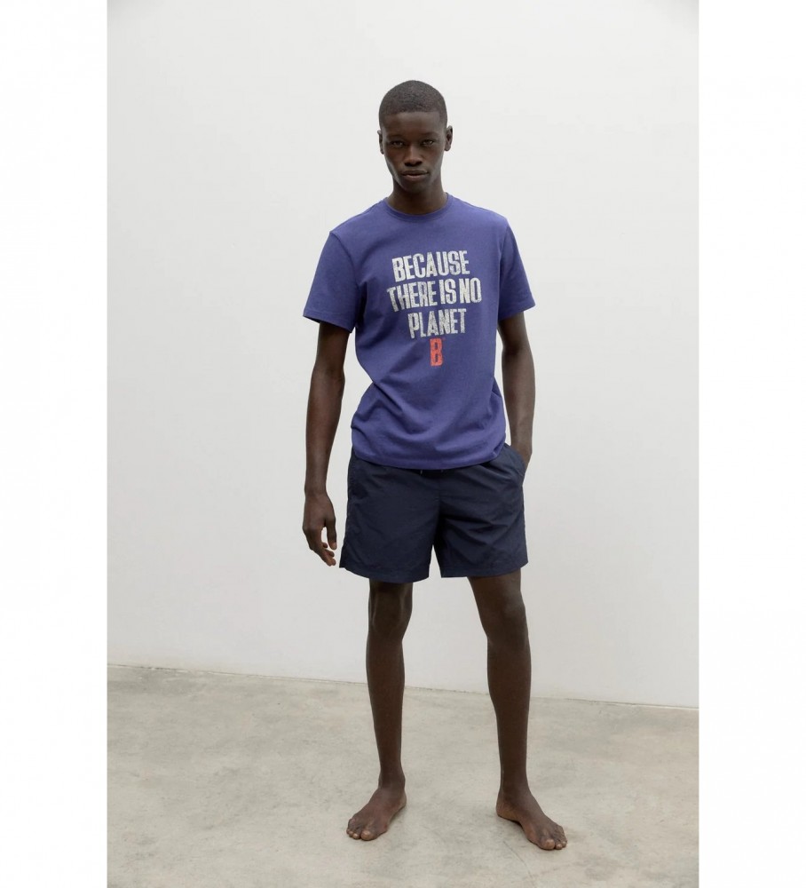 Camiseta ECOALF Minaalf, azul lavanda