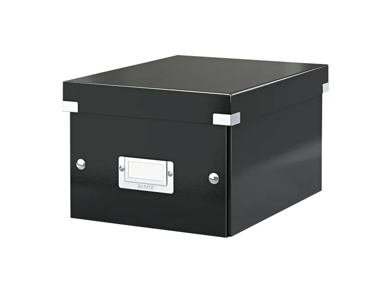 Leitz Click & Store WOW Small opbevaringsboks, 84% recirkuleret karton Sort