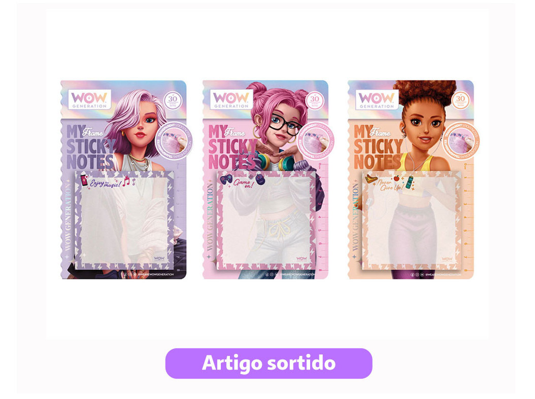 POST ITS WOW GENERATION MODELOS SORTIDOS
