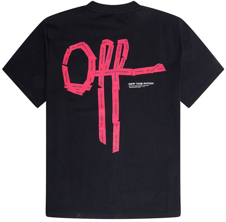 Off The Pitch Tape Off Regular Fit Tee zwart