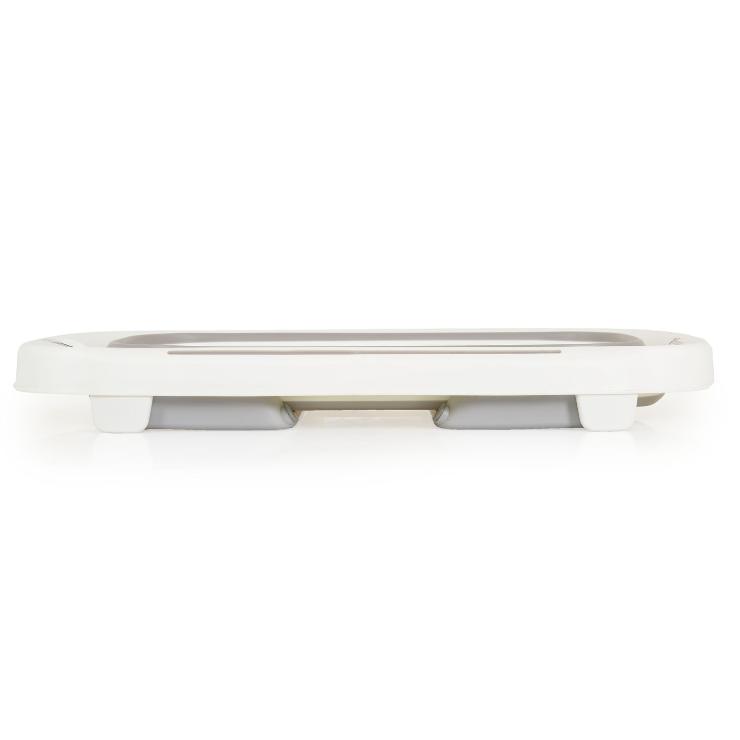 Cangaroo Babybadewanne Morea 81 cm, faltbar, eingebautes Thermometer, Badekissen grau