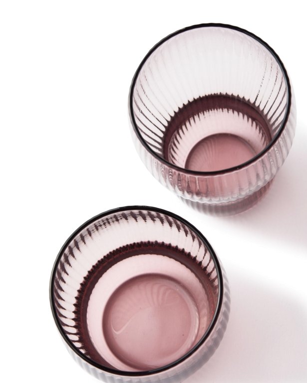 POLSPOTTEN Pum longdrink glas set van 2 blauw