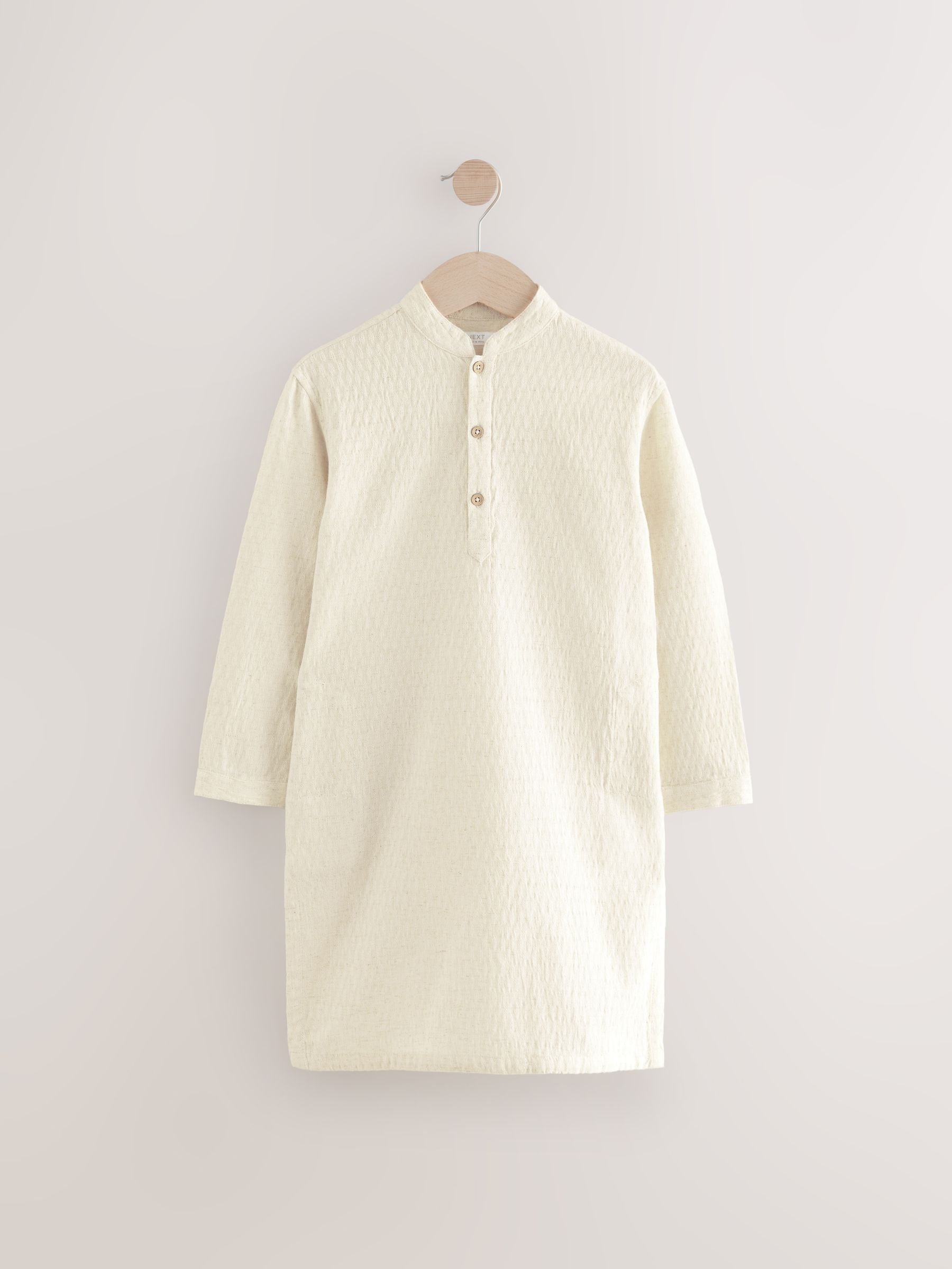 Ecru getextureerde jacquard - Eid Koerta (3mnd -16jr)