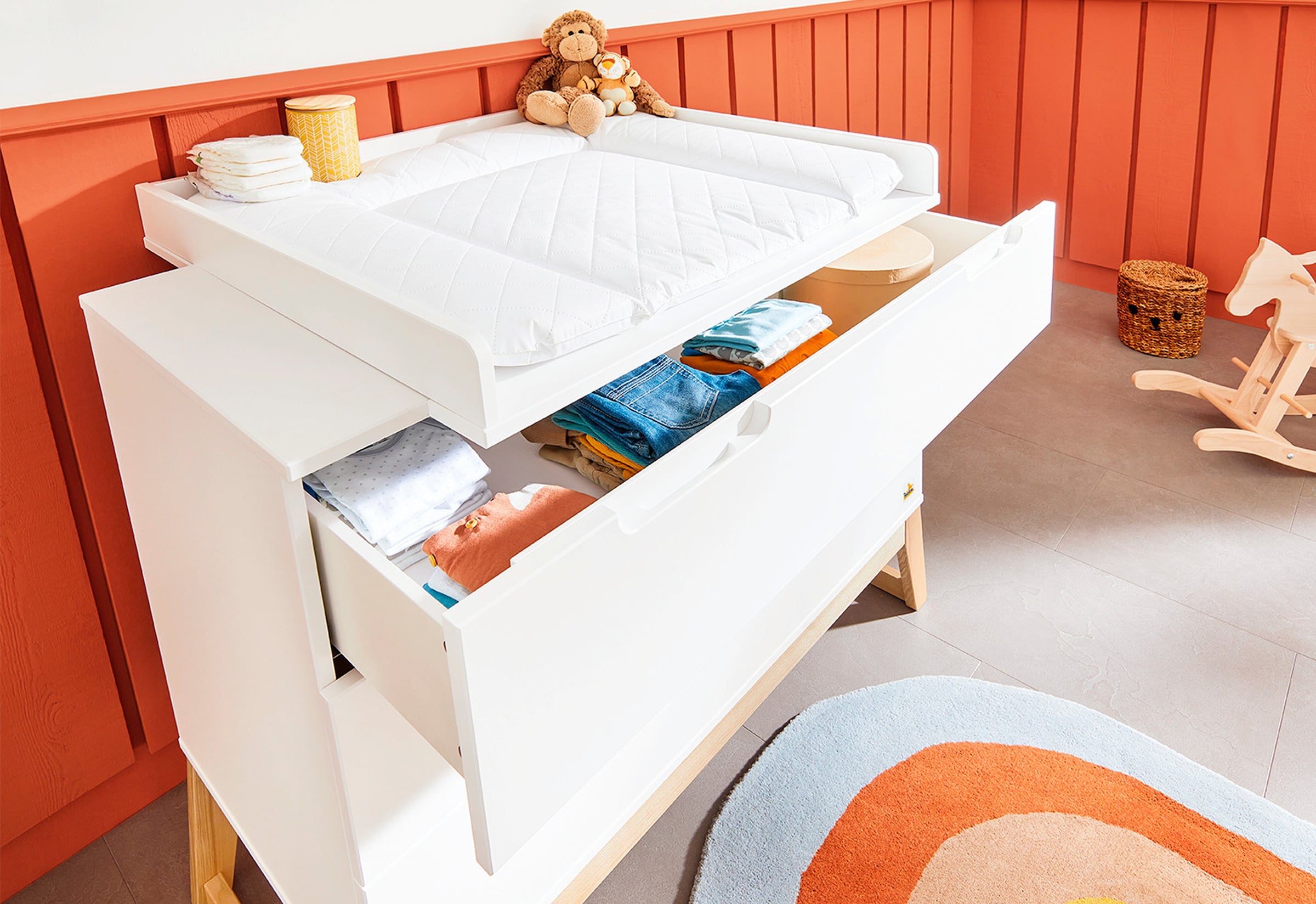 Pinolino 2-tlg. Babyzimmer Bridge breit