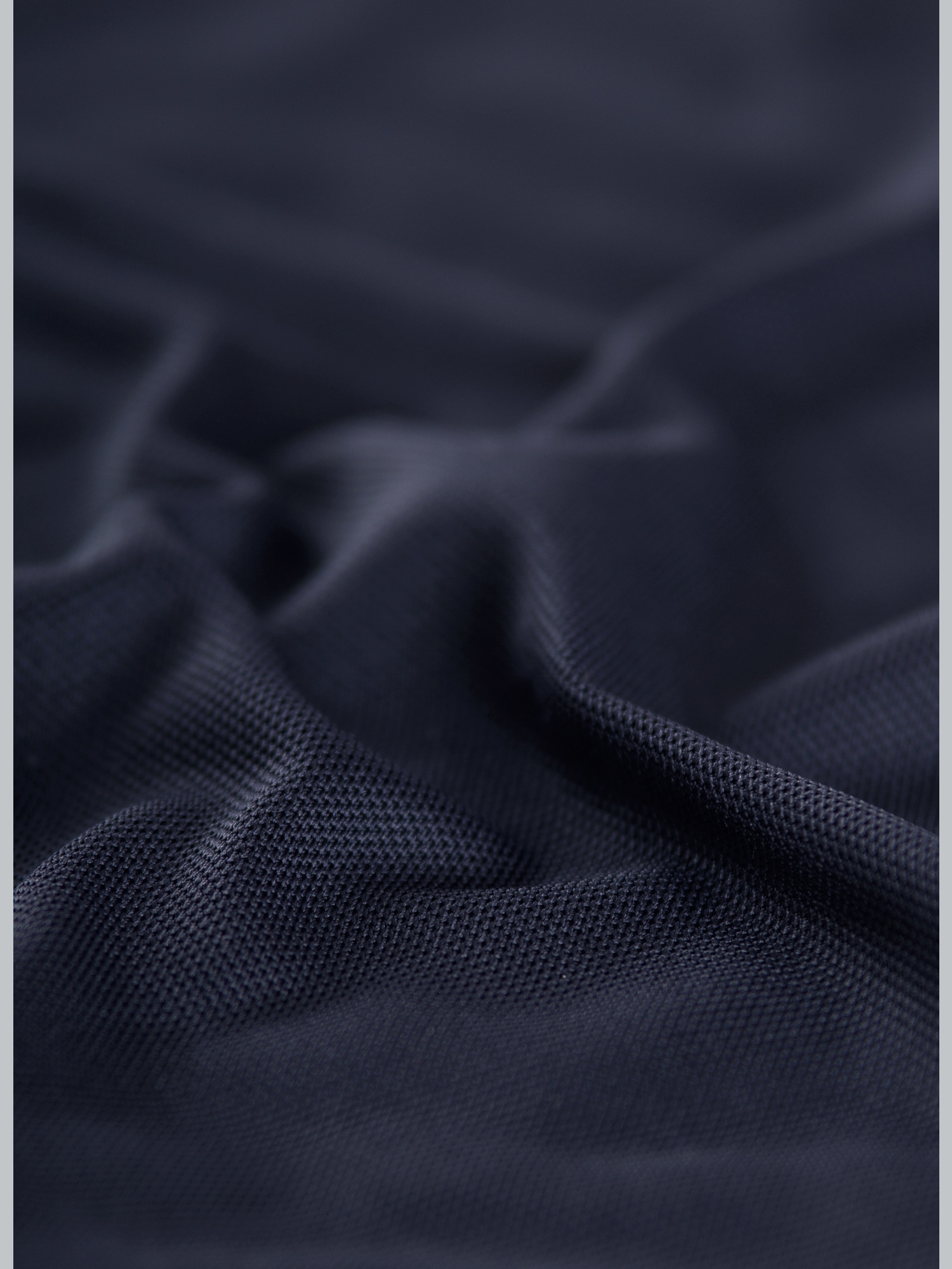 Poloshirt aus Polyester mit Knopfleiste Navy