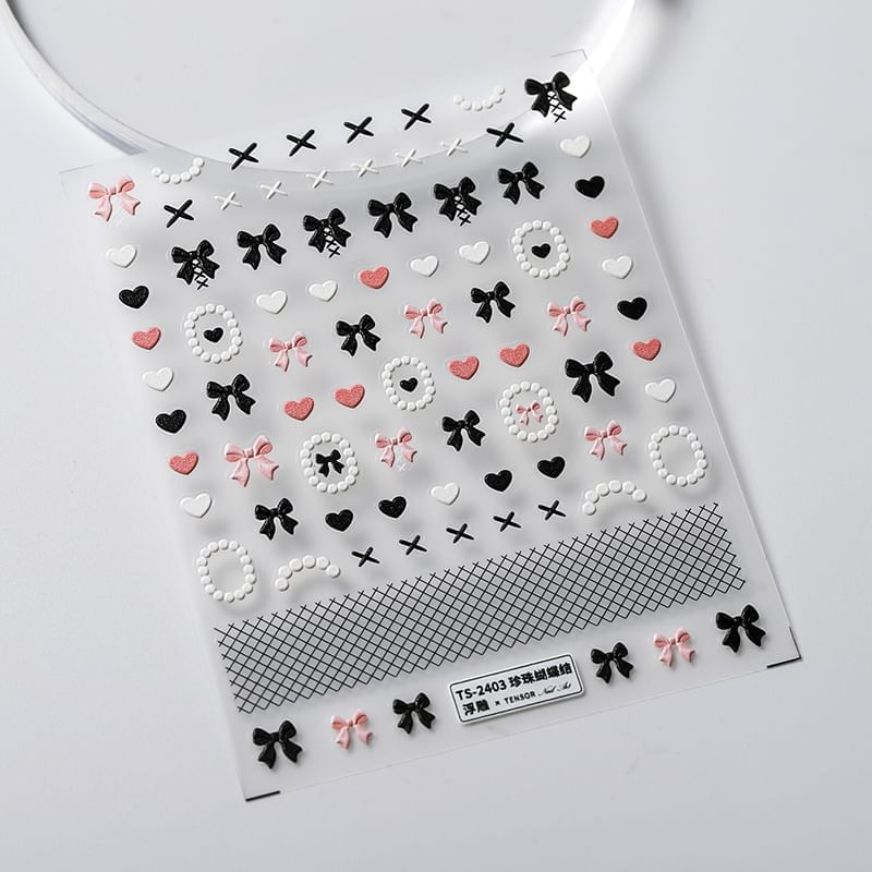 MAGICO - Nagelstickers met hart en strik