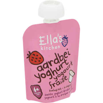 Ella's Kitchen Aardbeien yoghurt 6+ biologisch 90 g