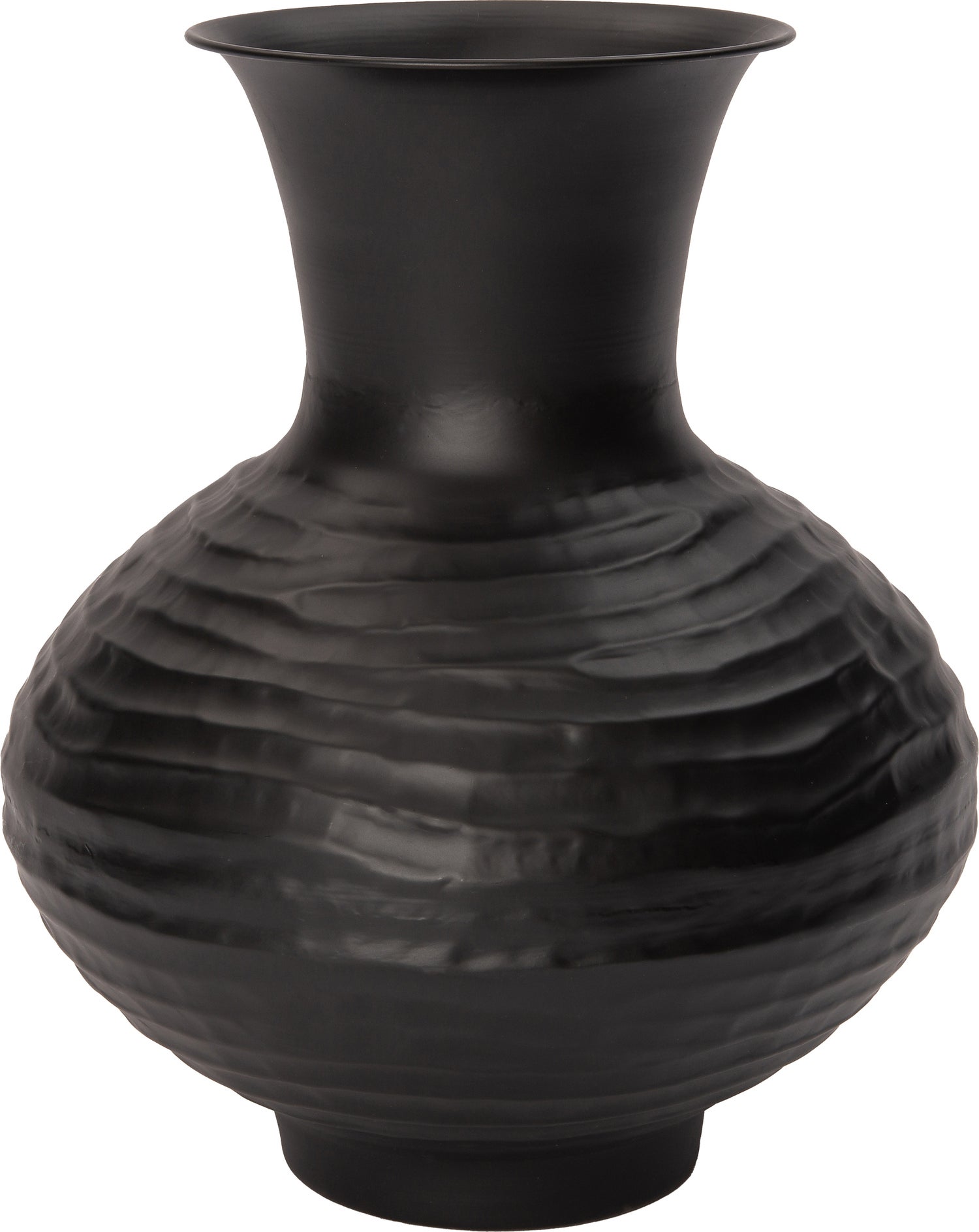 Intratuin vaas Maud zwart D 30 H 35 cm