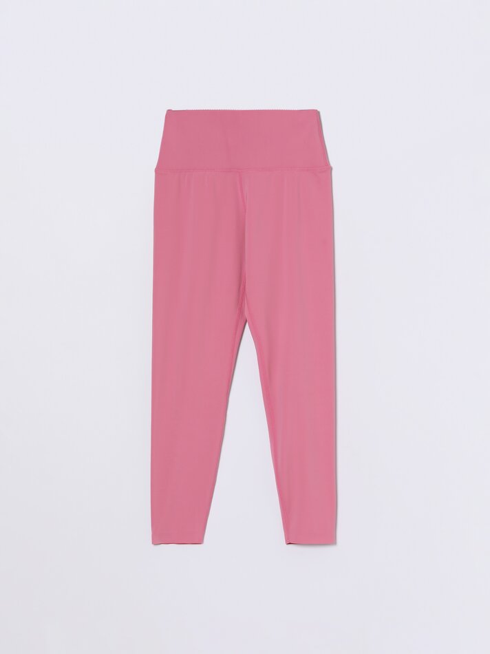 Calça legging esportiva de compressão - Rosa Chiclete