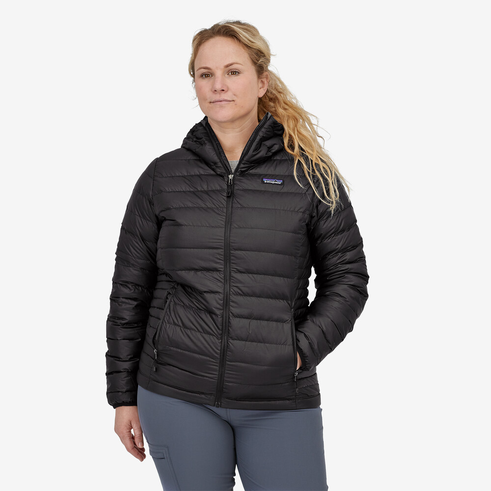 Damen-Daunenpullover mit Kapuze