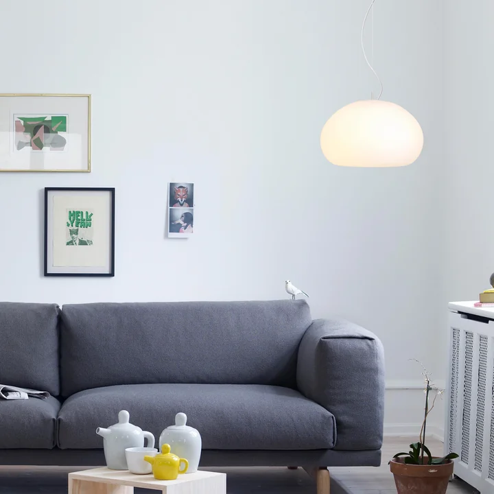 Muuto - Fluid Pendelleuchte Ø 42 cm, opalweiss