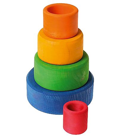 Grimms Holzspielzeug - Stapelnäpfe - 5 Teile - Blau