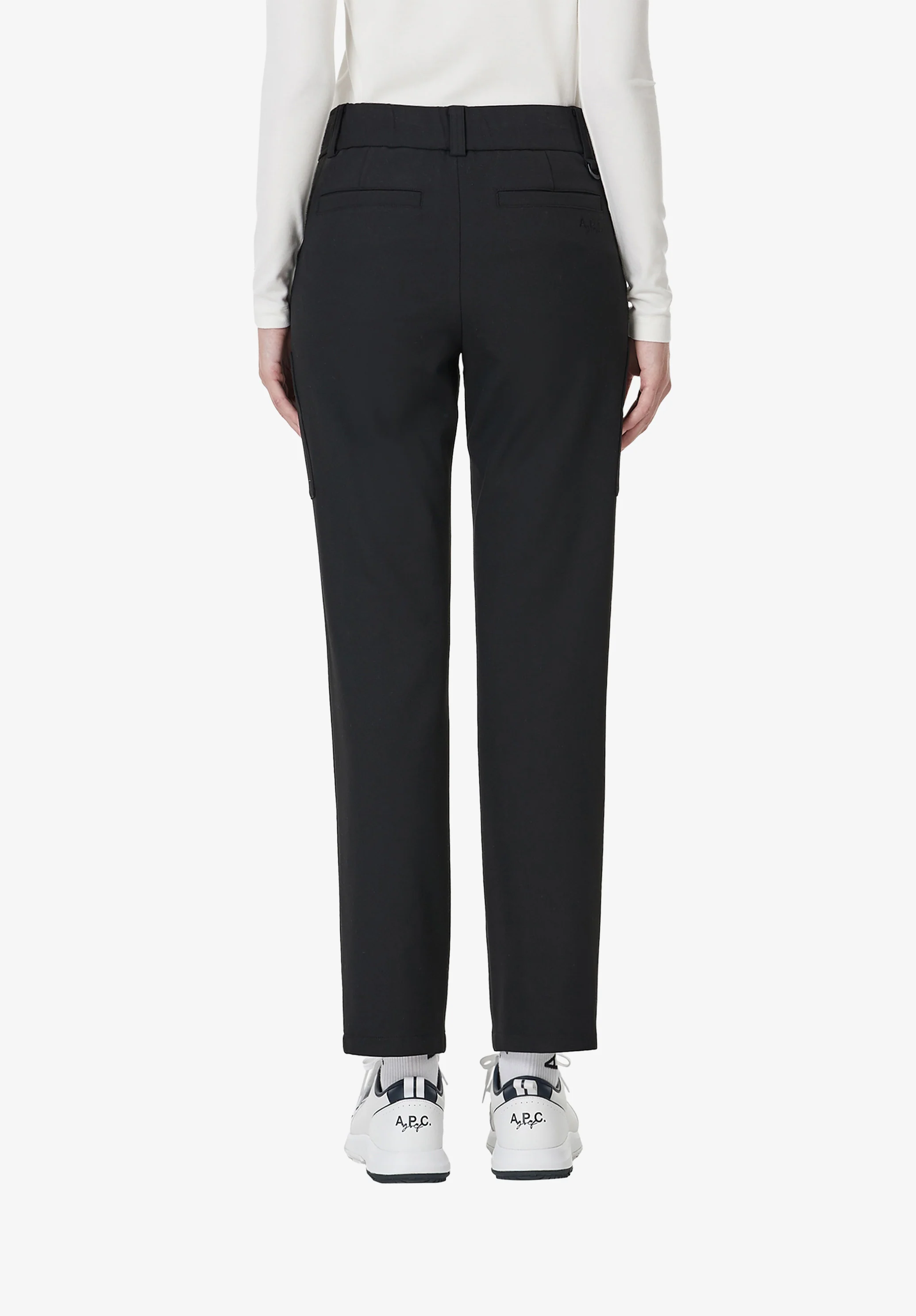 Pantalon droit ajusté - Noir