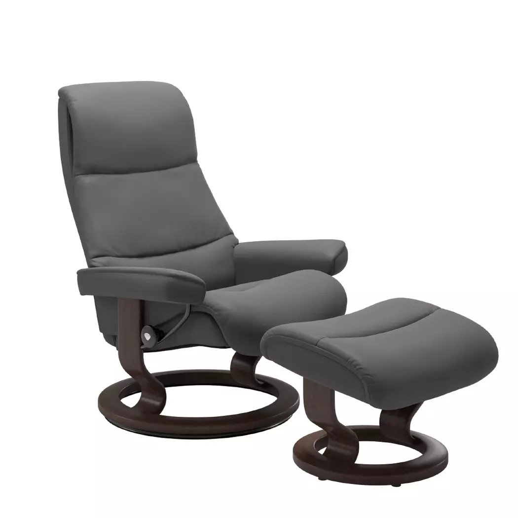 Sessel mit Hocker View Classic
