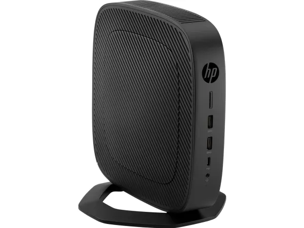 HP t640 - Tynd klient - SFF - 1 x Ryzen Embedded R1505G / op til 3.3 GHz - RAM 8 GB - flash 32 GB - Radeon Vega 3 - Gigabit Ethernet - Windows 10 IoT Enterprise for Thin Clients 64-bit - skærm: ingen - tastatur: tysk