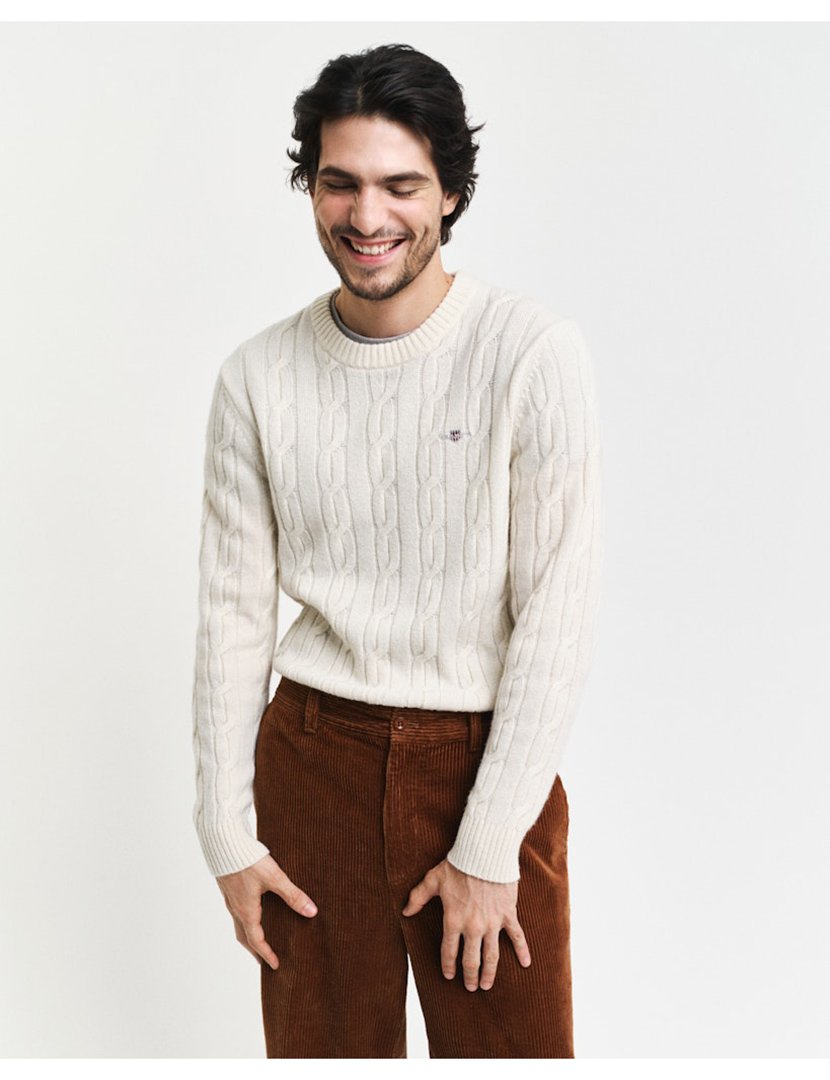Beige Wool Sweater