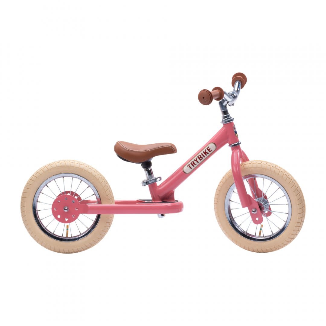 Trybike Trybike Steel Tweewieler - Vintage Pink
