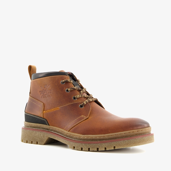 Van Beers leren heren veterboots