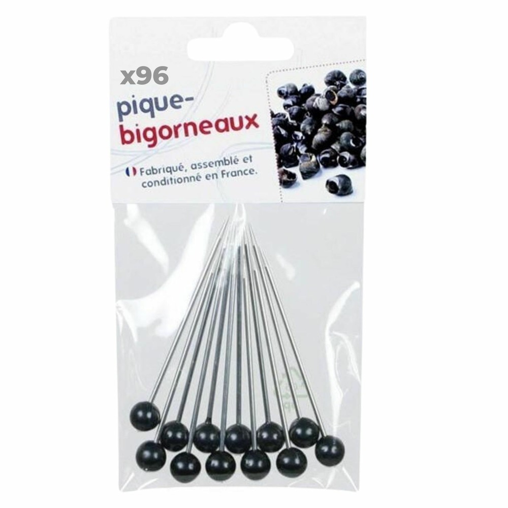 96 piques à bigorneaux à embout noir