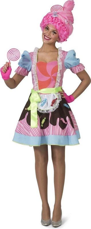 Candy Girl - Kostuum - Jurk - Polyester - Meerdere Maten Beschikbaar