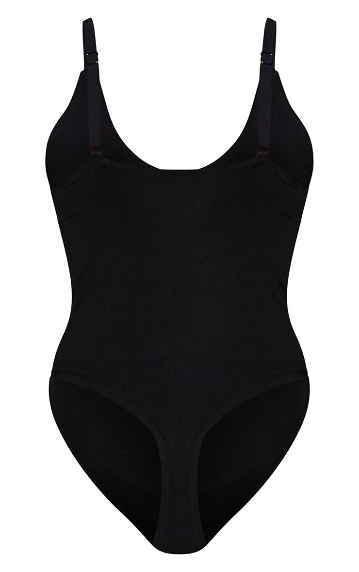 Noir Body Sans Coutures À Fines Bretelles Petite