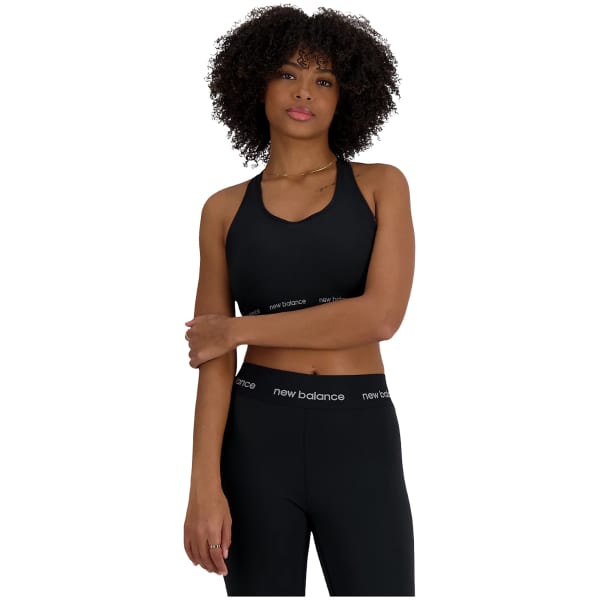 Brassière trail NEW BALANCE SLEEK MEDIUM SUPPORT SPORTS BRA W BLACK