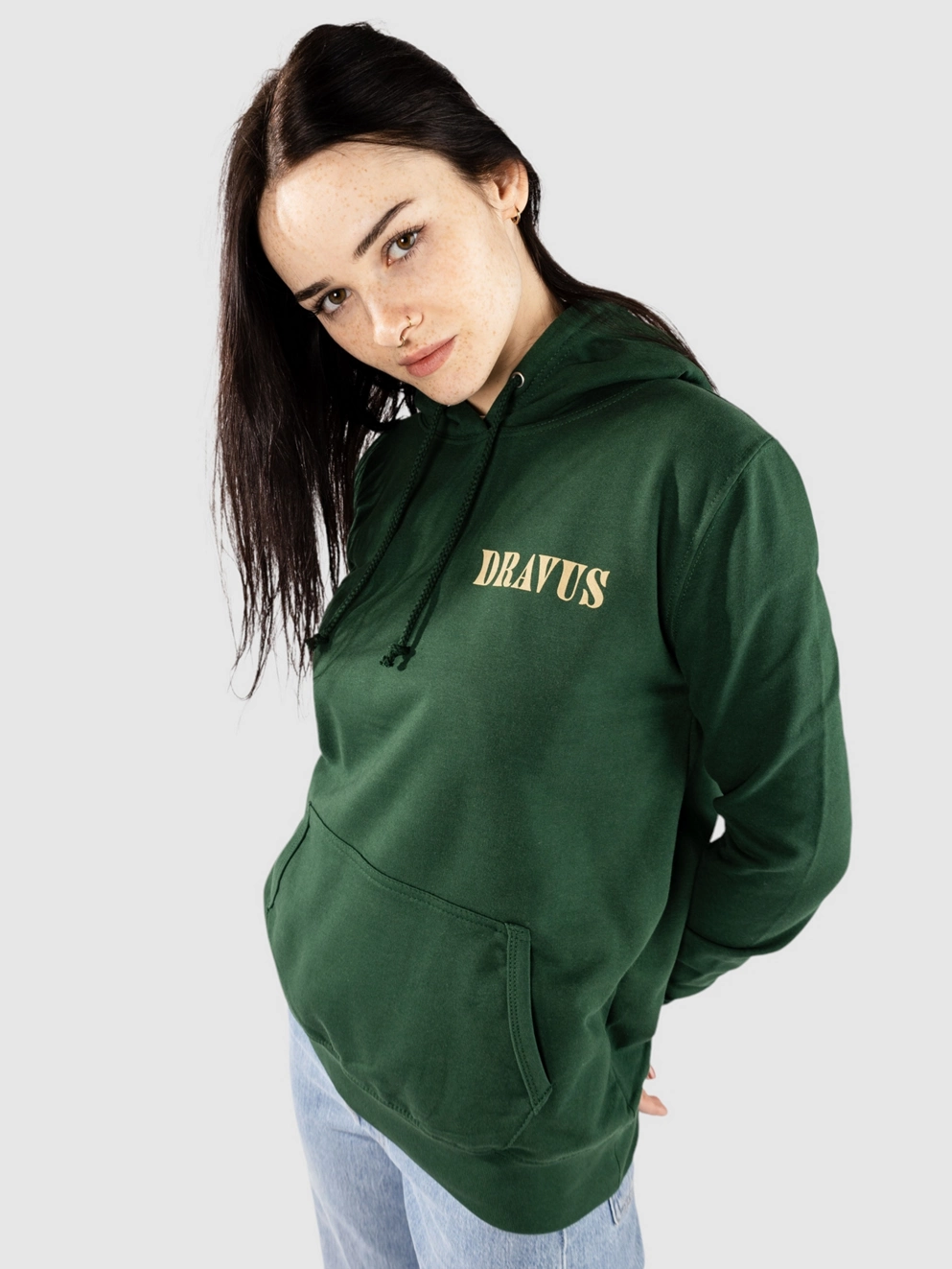Dravus Tropics + Optics Hoodie dark green