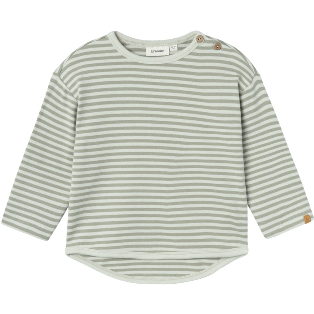 Køb Lil'Atelier Green Tint Geo Alk Bluse