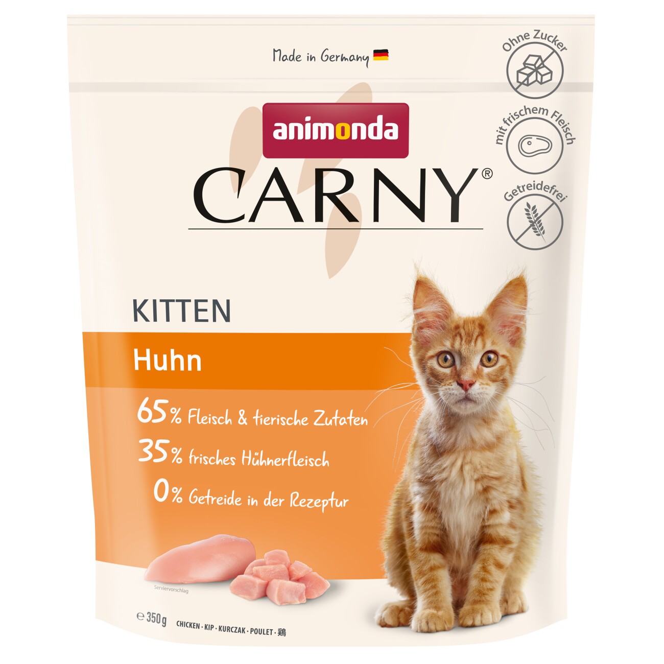 animonda Carny Trockenfutter Katze Kitten Huhn 350 g