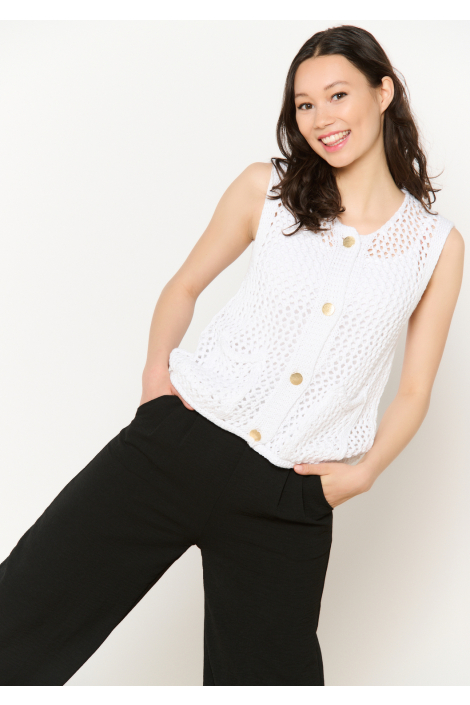 LolaLiza witte dames gilet