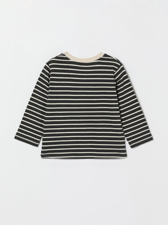 Conjunto de 2 camisetas de manga comprida lisas e estampadas - Terracota