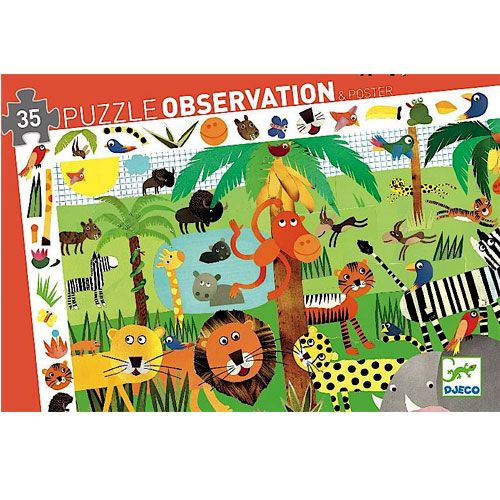 Djeco puzzel observation jungle (35st)