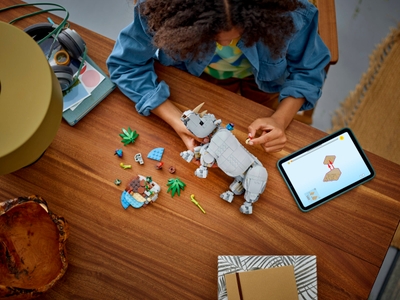 LEGO Wilde dieren: machtige neushoorn met vogels (31171)