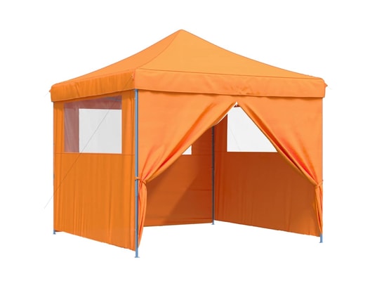 VIDAXL - Tente de réception pliable escamotable avec 4 parois latéral...
