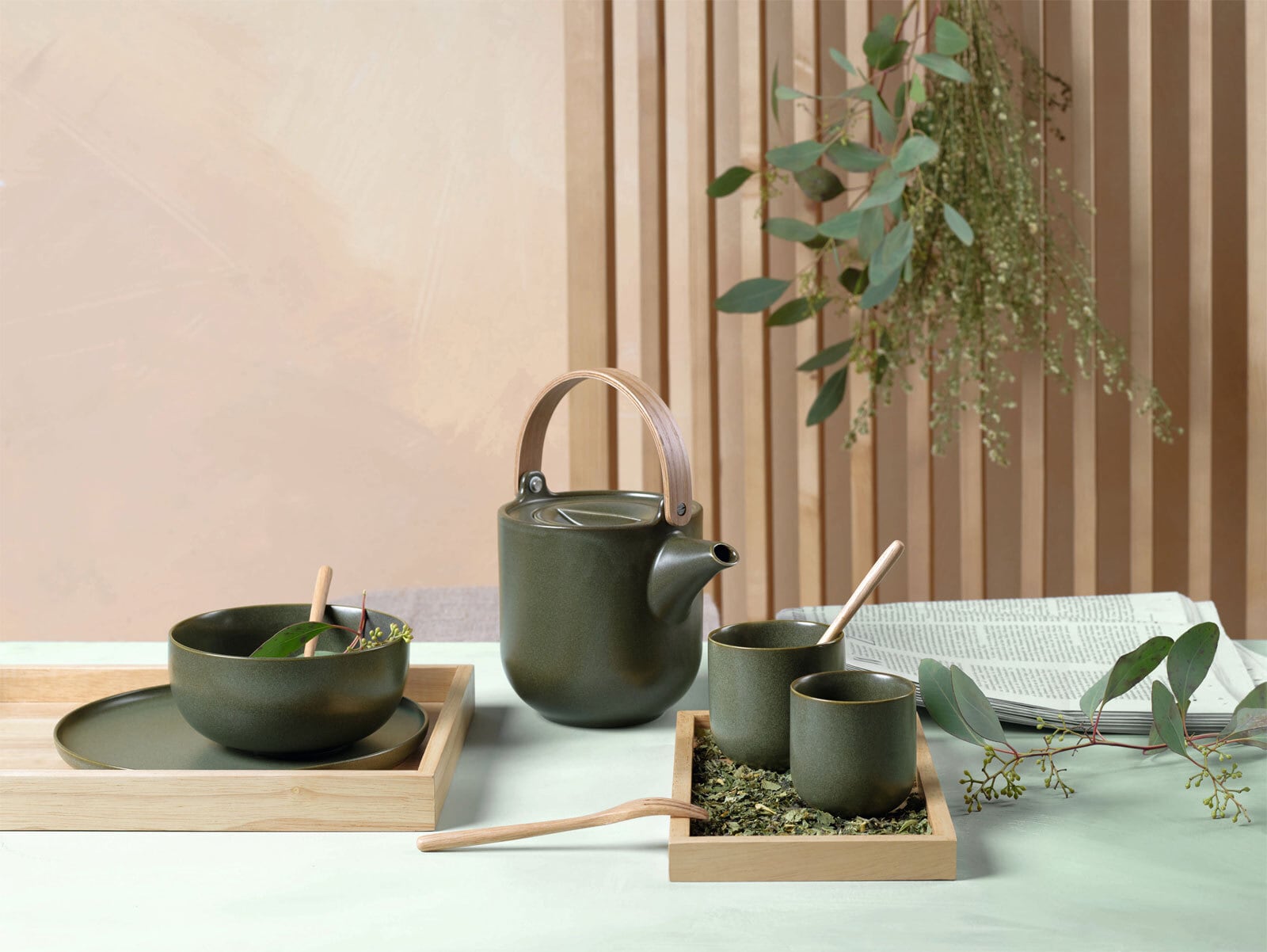 ASA Schale COPPA 6er Set - je 900 ml nori-grün