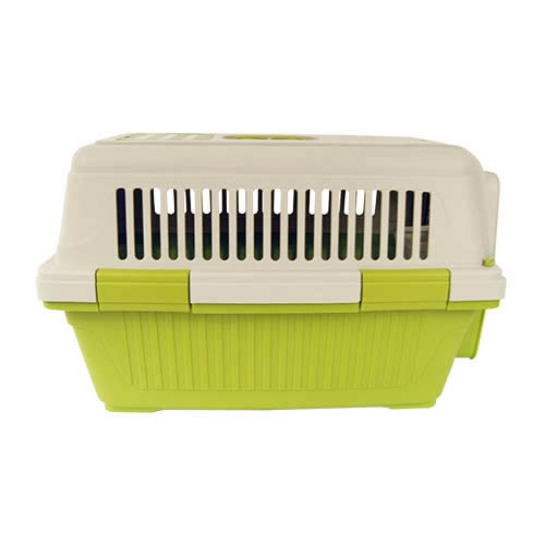 Transportadora para cães IBÁÑEZ DELUXE II IATA, dimensões 63x39x40 cm, inclui comedouro/bebedouro.