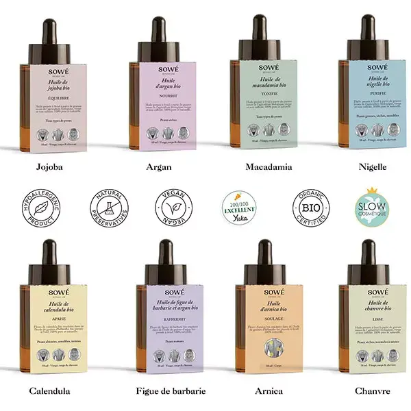 Óleo de Macadâmia Orgânico Puro Sowé 50ml