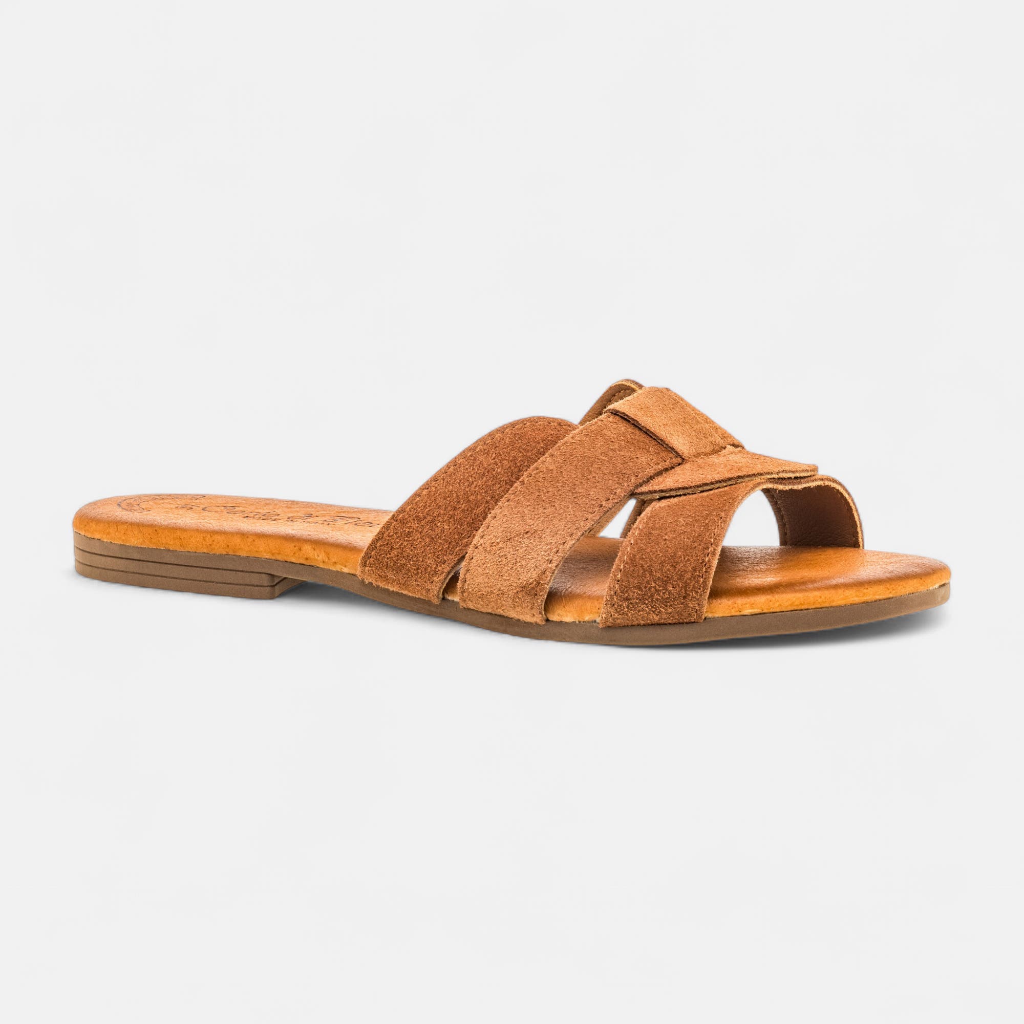 Mules Femme en cuir marron